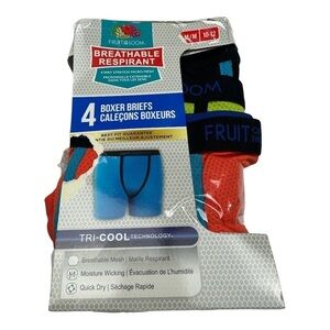 Fruit Of The Loom Boxer Briefs Tri Cool 3 Pack Size M